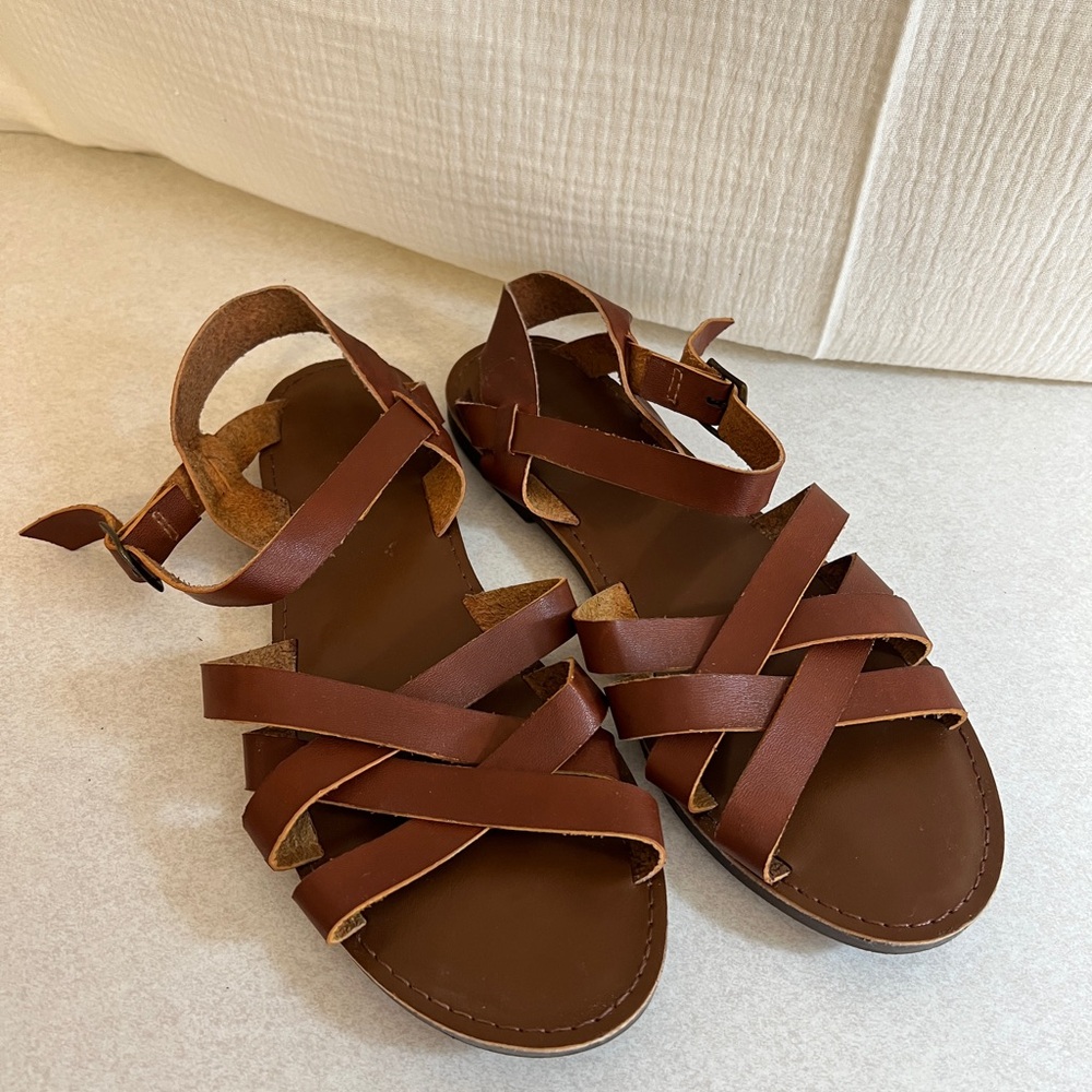 Brown Strappy Sandals